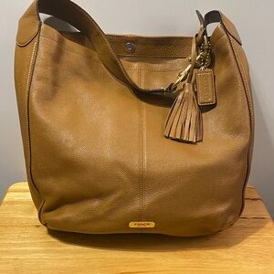 Coach Tan Leather Hobo Bag